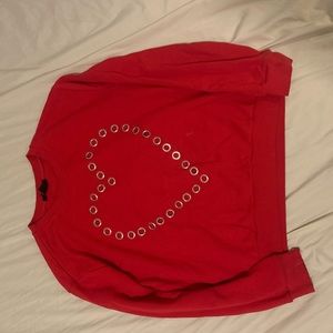 Red heart sweatshirt
